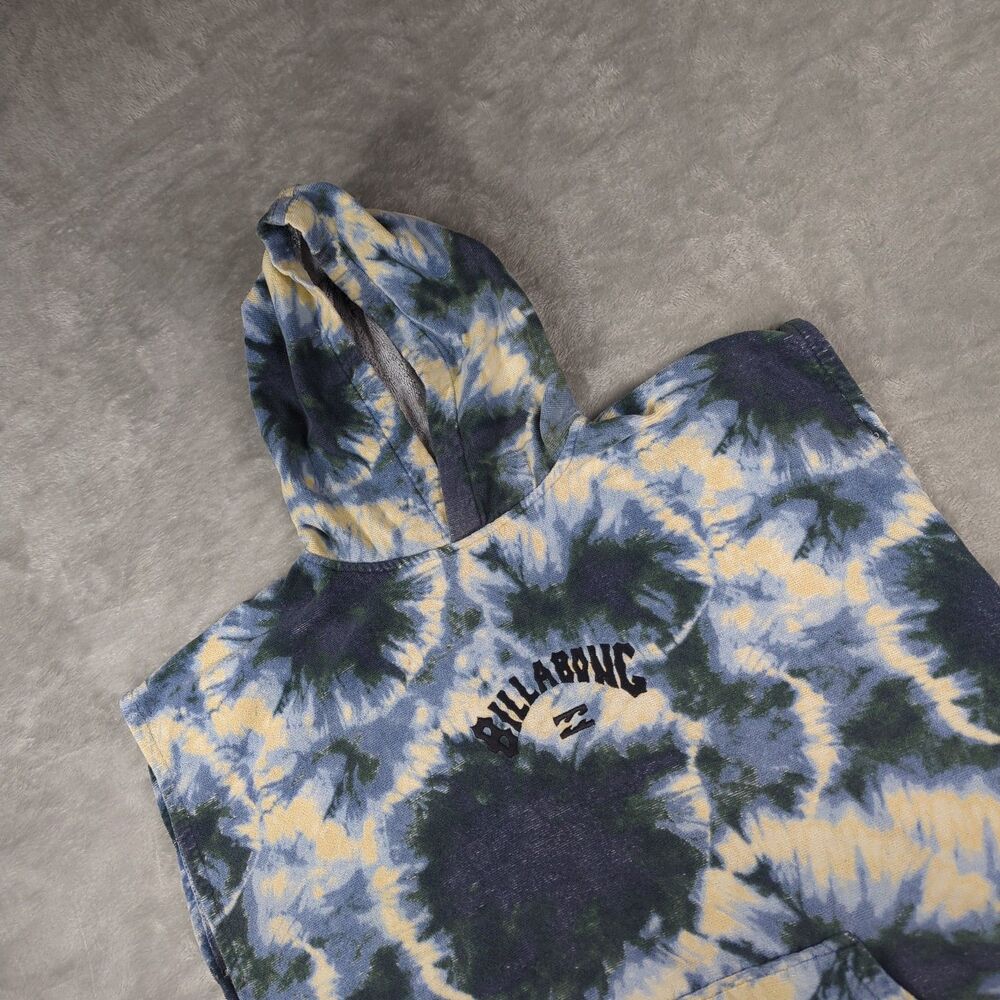 Billabong Tie Dye Hooded Beach Towel Poncho Surf Change Robe Large OSFA